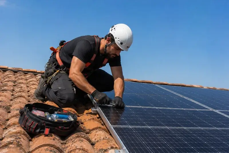 Maintenance et monitoring de panneaux solaires à Orgères